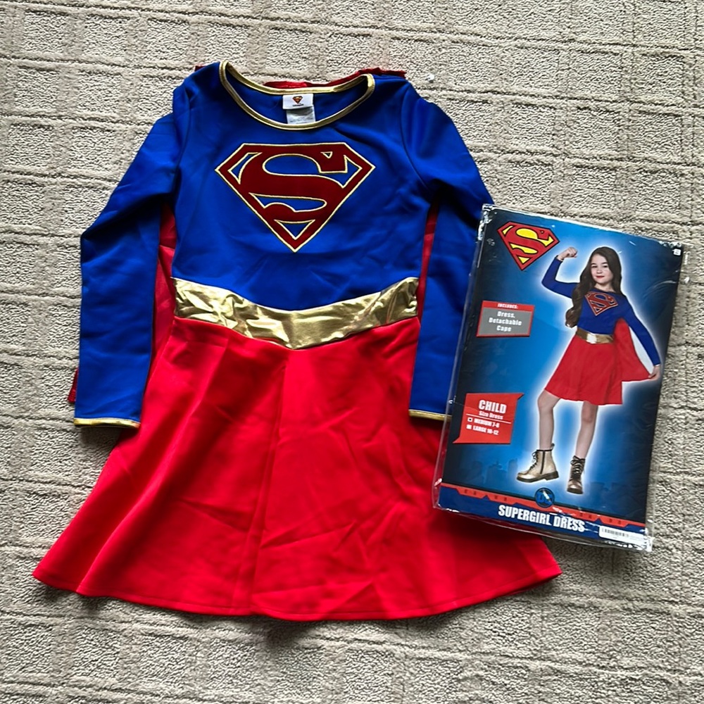 Girls Supergirl Costume | Size 7-8